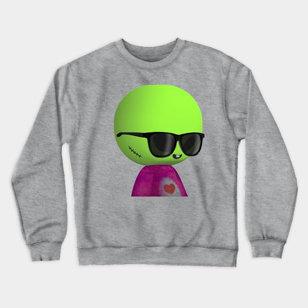 Alien Boy #7072 Crewneck Sweatshirt by SG_NFTees